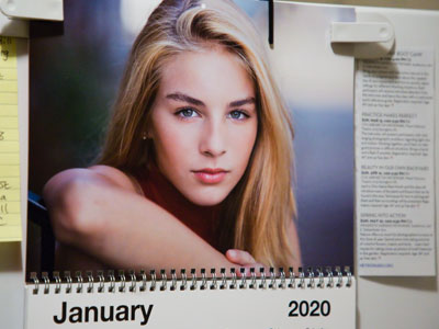 My calendar arrived two days ago, but I just hung it up today (see August 18, 2019).  Getting off to a slow start.