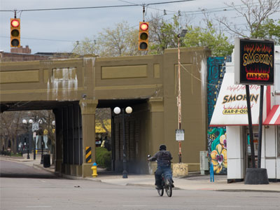 There`s very little traffic these days, so going through a red light is understandable.  I did lots of jaywalking today.