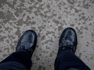  . . . before it started to rain.