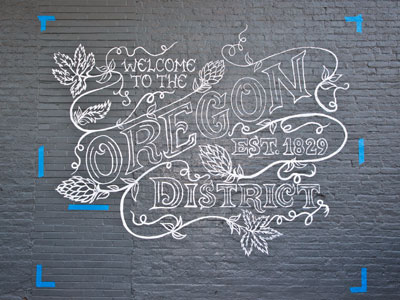 There`s already a place to pose for photos on my street (see April 22, 2020).  Now there`s another one nearby.