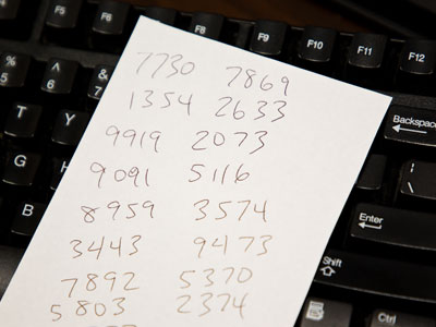 My computer died, so I had to fall back on old methods.