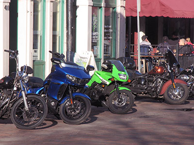 It`s motorcycle season in the Oregon District.