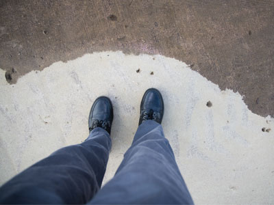 Where the sidewalk ends.