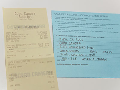 So in 2006, I spent $278.19 on a light meter.