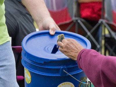 It`s a free concert, but every little bit helps.