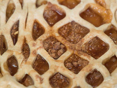 There was no figgy pudding, but apple pie is better.