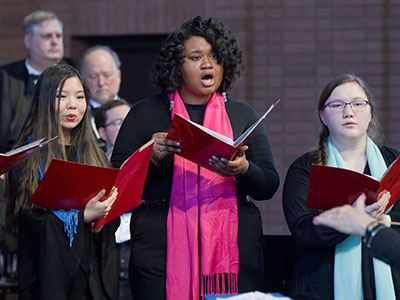 Music is a universal language, and I heard music in nine different languages during this Bach Society concert.