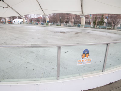 I am as happy to see the ice skating rink disappear as I am to see spring flowers appear (see March 9, 2023).