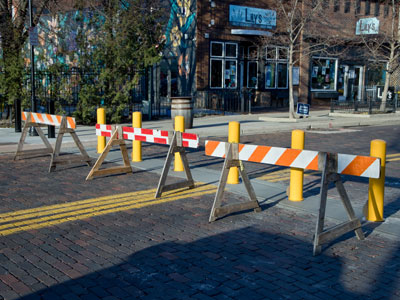 The new normal on weekends in the Oregon District.