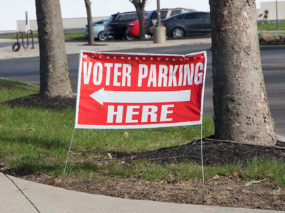 Thanks to my poll worker Stella who started at 5:30am.