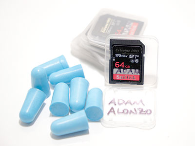 Ear plugs and memory cards:  getting ready for another weekend of WGI World Championships.