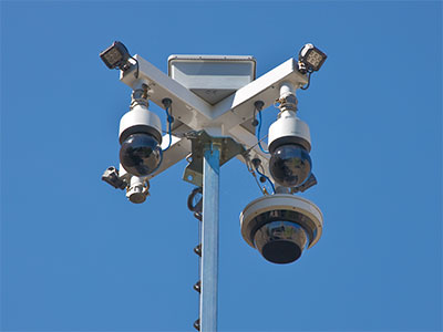 There was gunfire in my neighborhood again, so an eye in the sky has appeared (see September 22, 2023).
