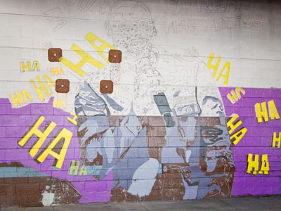 I came across a mural in progress.  Now I need to get here when the artist is working (see August 10, 2022).