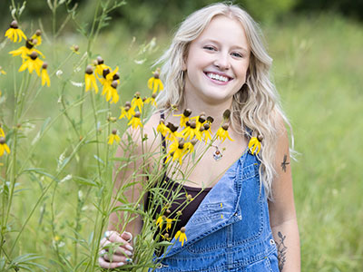 I asked if she wanted to take pictures in the city and she said, `I`m more of a nature girl.`