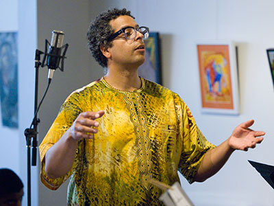 Tonight was the premiere of Umvikeli G. Scott Jones` Six Suites for Solo Instrument and Rhythm Section.