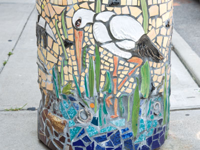 Yellow Springs:  where garbage cans are works of art.