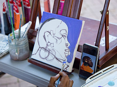 There were other forms of art being practiced today.