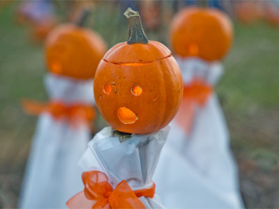 Somebody somewhere was the first to say, `Hey, let`s cut a pumpkin open and carve a face on it.`