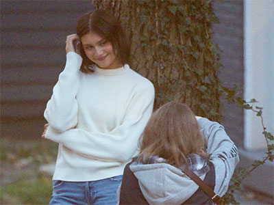 It`s cold and dark and they`re doing an outdoor shoot.