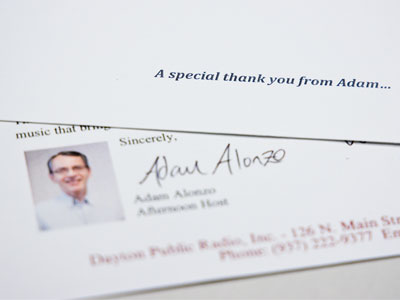 How much do I have to donate to get a letter from me?