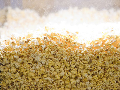 Instead of birthday cake, there was buttered popcorn.