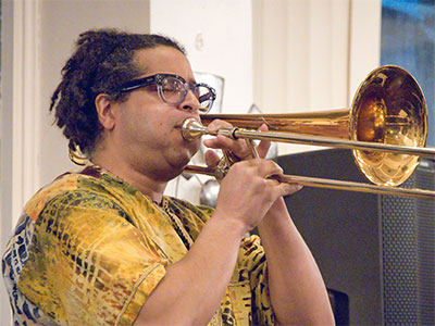 During a jam session tonight, G. Scott Jones performed John Coltrane`s `A Love Supreme.`  It was a rare treat.