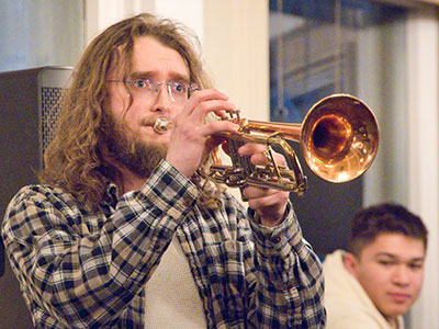 Other musicians stepped up and joined the jam session.