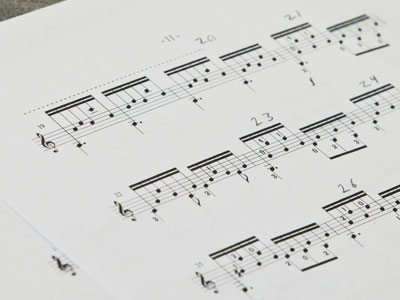 A guitar etude in A minor by Matteo Carcassi.