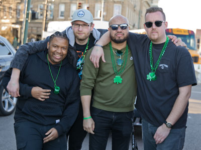 Devout believers came for St. Patrick`s Day services.
