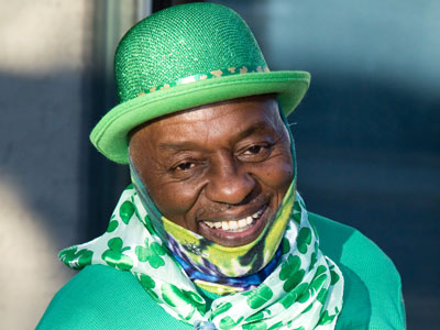 Bringing music, and good luck, to East Fifth Street.