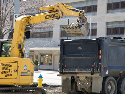 A common sight in downtown Dayton.