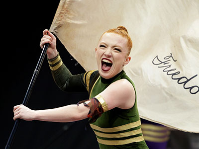Is she excited?  Yes, it`s World Championships!