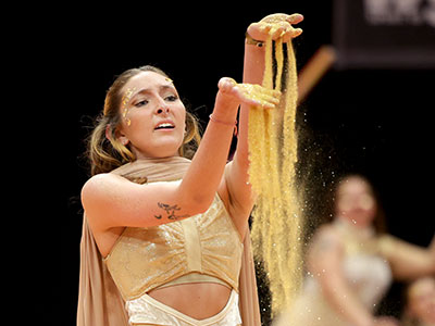 Is she having an incredible experience that she`ll never forget?  Yes, it`s World Championships!.