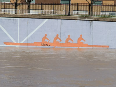 With the river so high, is it safe to go rowing?