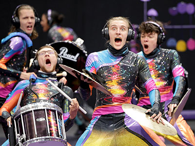 A percussion competition is very loud, and I always wear earplugs.