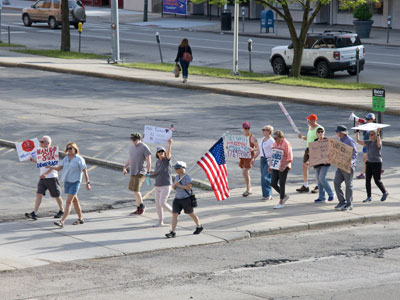 `Trump`s gotta go!`  Obviously another Republican delegation (see April 18 above).