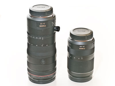 I`m sure you recall that I bought a big beast of a lens (on the left) on March 13, 2025.