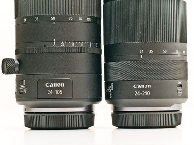 But the new lens has an extraordinary zoom range from 24mm to 240mm.  That`s a lotta mms!