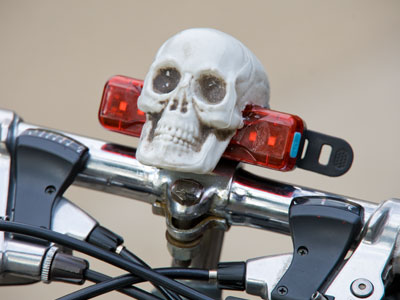 A bicycle, not a Harley-Davidson.