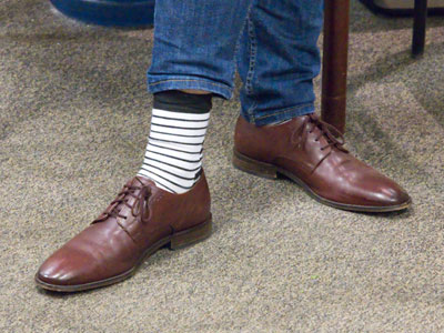 The socks an organist wears.
