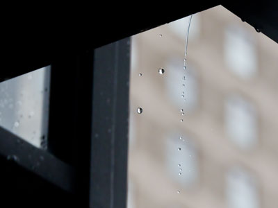 I got rained on, and it wasn`t even raining.