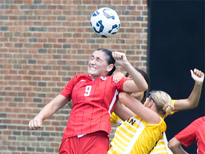 Look at the hand on her shoulder.  The grabbing, pushing and knocking down makes it hard to enjoy the game.