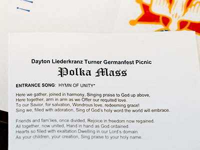 Once a year, I go to Mass.