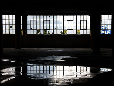 It`s even raining inside my parking garage.