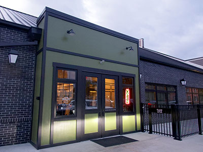 Tonight I visited the new Mudlick Taphouse.  The old sign will soon be hung here (see September 3, 2025).