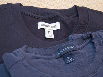 Out with the old, in with the new.  I buy from Lands End since stores don`t carry my size (see May 14, 2024).