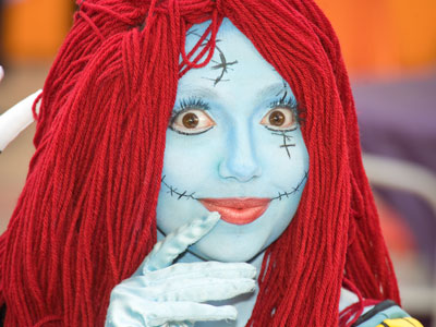 She didn`t get all made up for my camera, but I`m glad she got all made up.