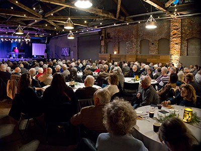 Lots and lots and lots of people came to celebrate.