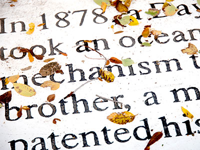 Words without the leaves would be less interesting.