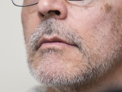 After nine days off work, I should probably shave.